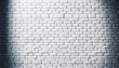 © Gonzalo - White painted old brick Wall panoramic background