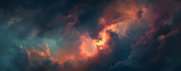 Wall Mural - colorful space galaxy cloud nebula. stary night cosmos. universe science astronomy. supernova backgr