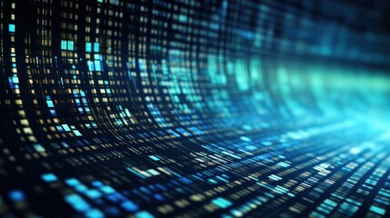 A string of numbers in the digital IT world