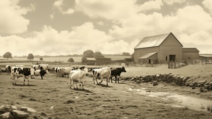 Poster - livestock farm feeding