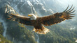 Eagle in sky.
