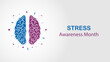 © gigello - World Stress Awareness month vector graphic