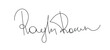 Hand signature for documents on a white background1. Fake handwritten signature. Vector illustration