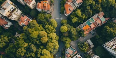 Poster - view from drone to different places