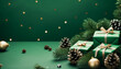 © Jeronimo Ramos - Christmas tree decoration brings joy and celebration in winter generated by AI