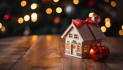 Wall Mural - Homemade gingerbread cookies illuminate the dark winter night with sweetness generated by AI