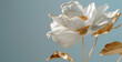 spring white fleur dor in the style of minimal retouc