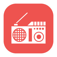 Sticker - Radio Icon