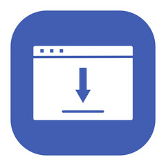 Sticker - Webpage Download Icon