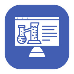 Wall Mural - Online Chemistry Icon