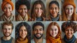 A collage of many different people. People of different nationalities and races