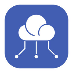 Sticker - Cloud Computing Icon