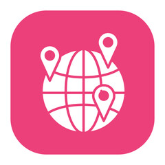 Sticker - Worldwide Location Icon