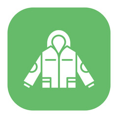 Wall Mural - Winter Jacket Icon