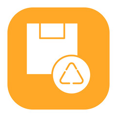 Canvas Print - Package Recycle Icon