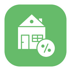 Sticker - House Discount Icon