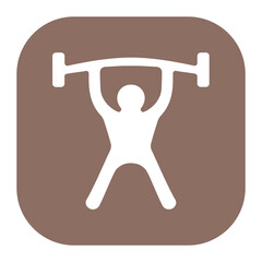 Wall Mural - Weight Lifting Person Icon