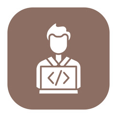 Canvas Print - Software Developer Icon