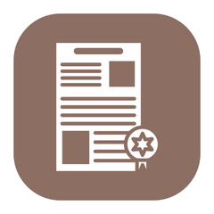 Sticker - Certificate Icon