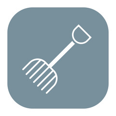 Canvas Print - Farm Fork Icon