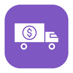 Wall Mural - Cash Transfer Vehicle Icon