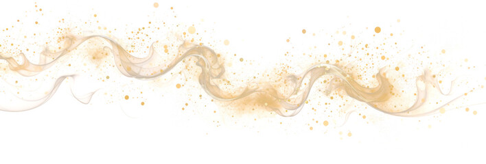 Wall Mural - gold dust swirl elegance, png file isolated cutout on transparent