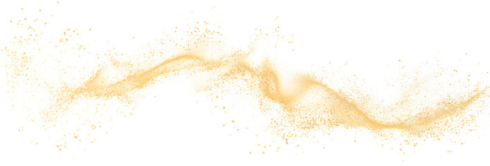Wall Mural - gold dust swirl elegance, png file of isolated cutout object