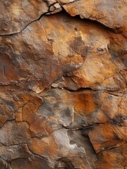 Wall Mural - Close-up view of a multicolored rock surface showcasing natural textures and patterns.