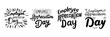 © clelia-clelia - Collection of inscriptions Employee Appreciation Day. Handwriting text banner set in black color. Hand drawn vector art.