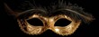Mask carnival venice masquerade venetian party background theater purim costume italy. Venice carneval mask golden mardi carnival gras feather ball gold venezia design holiday celebration face dark