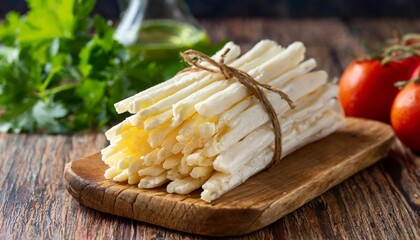 Canvas Print - oaxaca cheese quesillo mexican string cheese