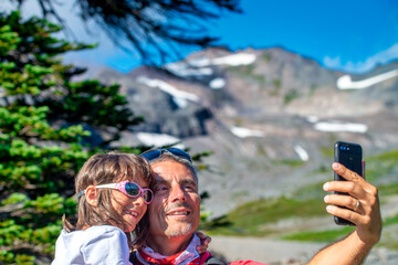 Sticker - Amazing landscape of Mount Rainier National Park in summer season, Washington - USA