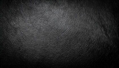 Poster - black leather texture genuine reindeer skin close up in black with vignette