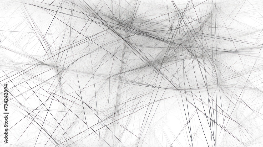 a black and white photo of a bunch of lines on a sheet of paper that ...