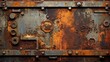 Abstract background with rusted metal texture lines and shapes.