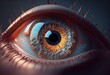 realistic 3d render of eye. Generative AI