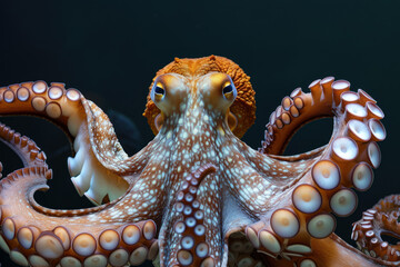 Canvas Print - fascinating Octopus, known for its bulbous head and eight arms