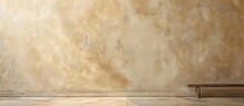 Retro Plain Cement Cream Wall Texture Background. AI Generated Image