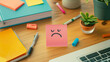 © StockUp - a sticky note with a sassy face drawn on it by a disgruntled employee