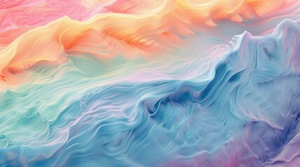 Wall Mural - a flowing river of pastel colors  background