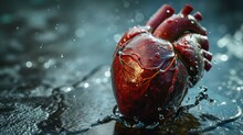 Human Heart, With Water Generative Ai