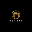 hp or ph circle logo design inspiration