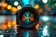 Camera lens with lens reflection and bokeh