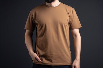 Canvas Print - Blank t-shirt mockup template for design