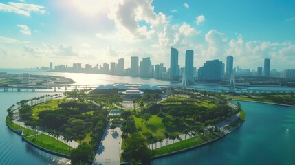 Aerial view of Miami