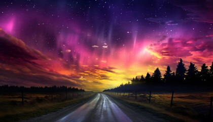 Wall Mural - tranquil night sky milky way, stars, and vibrant constellations generated by ai