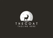 Goat logo design. Goat farming and fresh milk logo. 