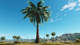 Fototapeta Sypialnia - tropical phoenix palm tree