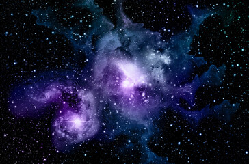 Wall Mural - galaxy in universe and atmosphere with little stars at dark background.