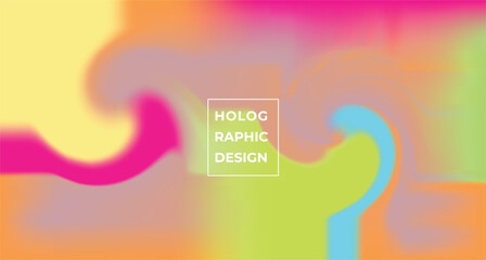 Wall Mural - Trendy summer fluid gradient background, colorful abstract liquid 3d shapes. Futuristic design wallpaper for banner, poster, cover, flyer, presentation, advertising, landing page